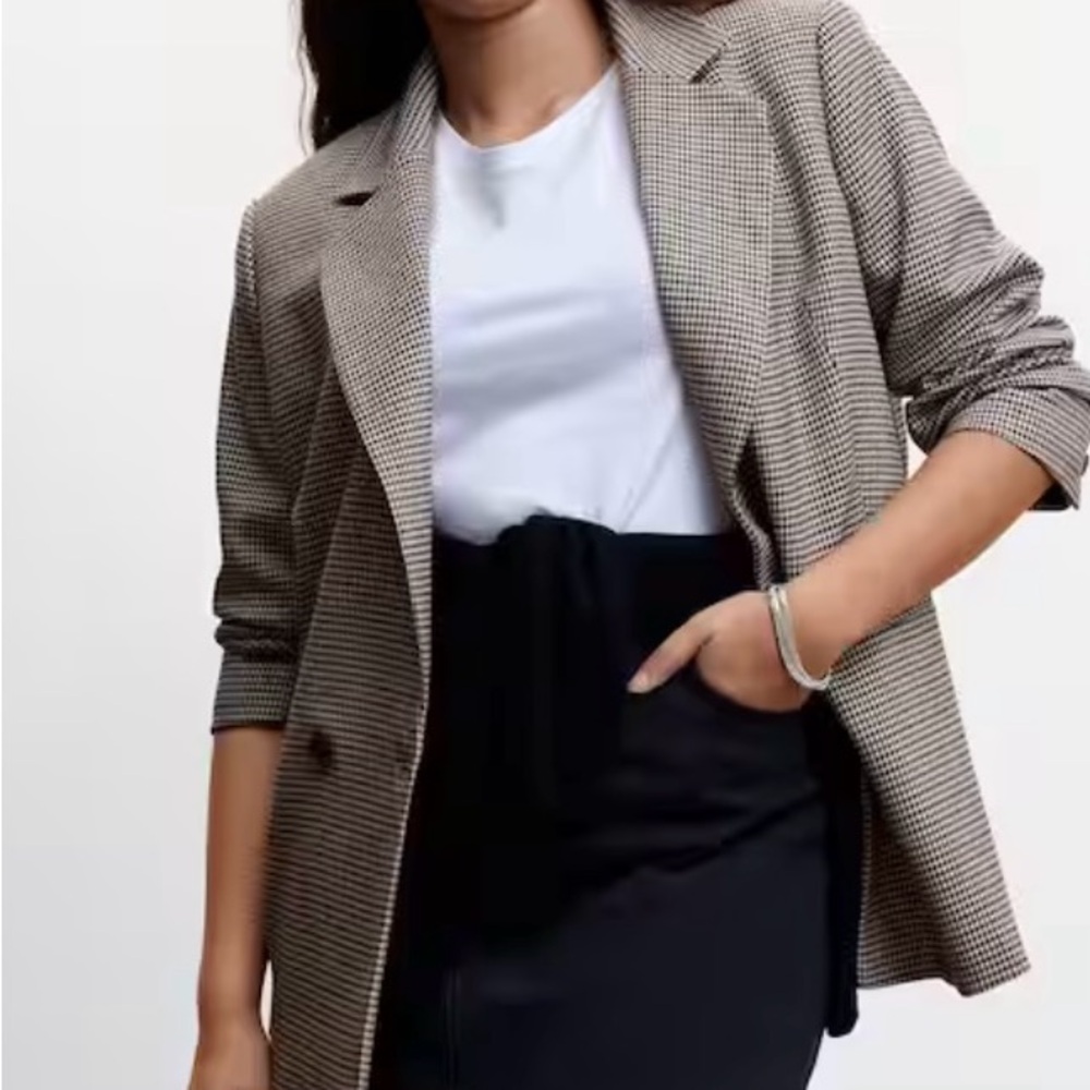 Check blazer, mango, never worn!